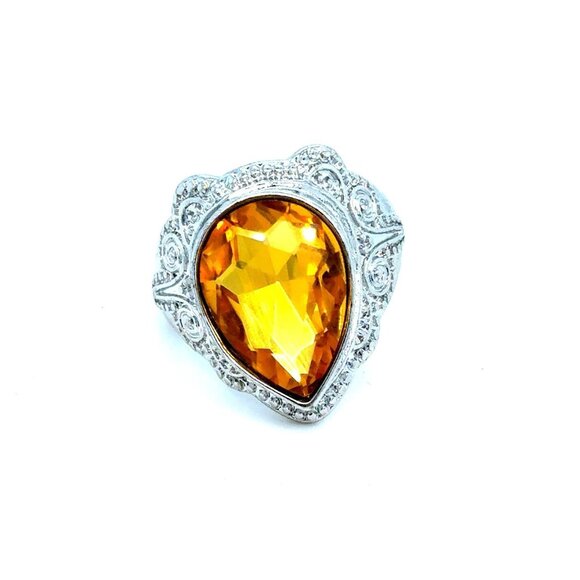 Large Citrine Color Ring - Picture 1 of 5